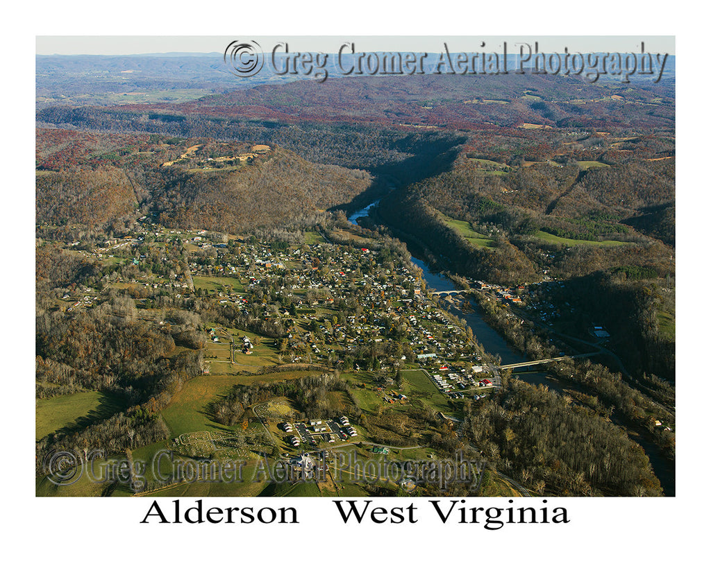 Aerial Photo of Alderson, West Virginia