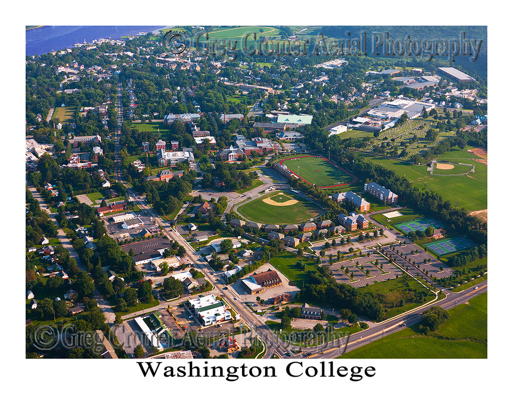 Aerial Photo of Washington College - Chestertown - Maryland