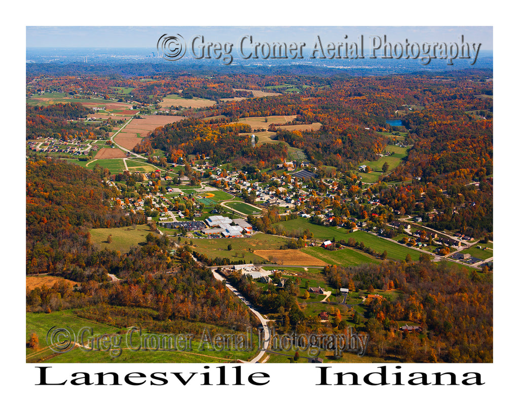 Aerial Photo of Lanesville, Indiana