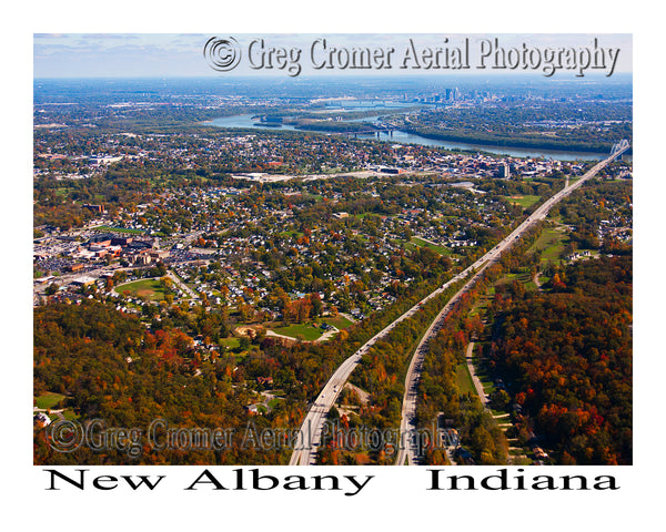 Aerial Photo of New Albany, Indiana