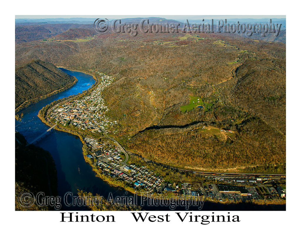 Aerial Photo of Hinton, West Virginia