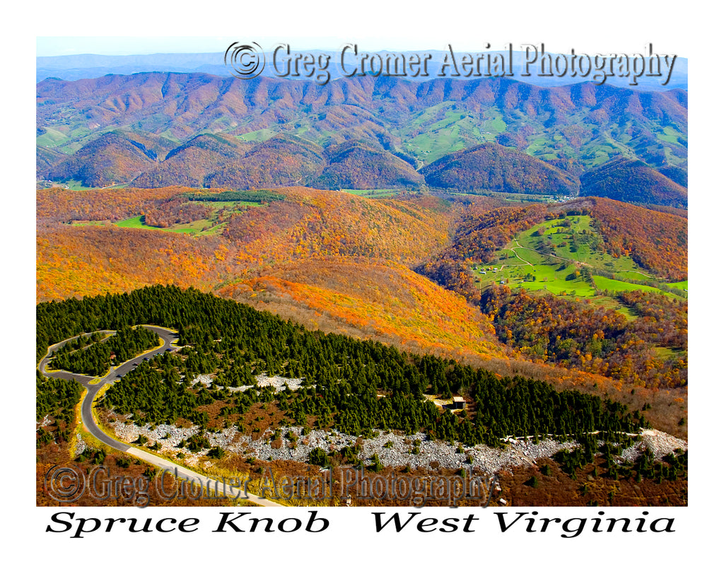 Aerial Photo of Spruce Knob, WV