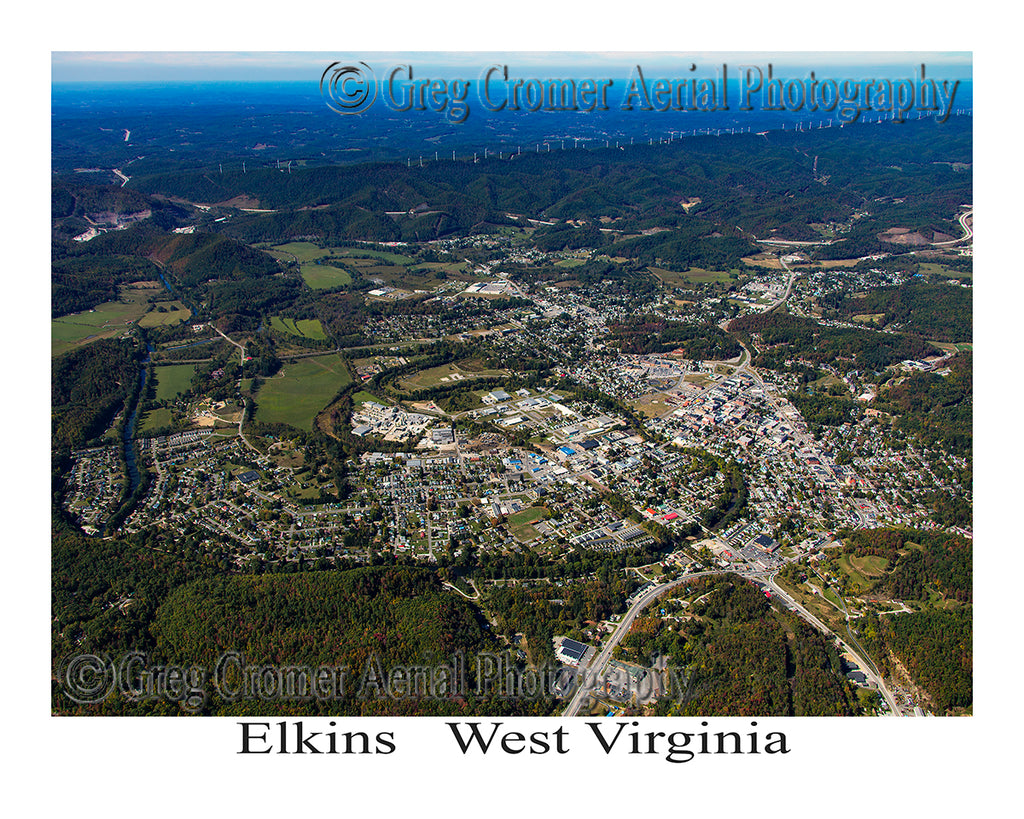 Aerial Photo of Elkins, West Virginia