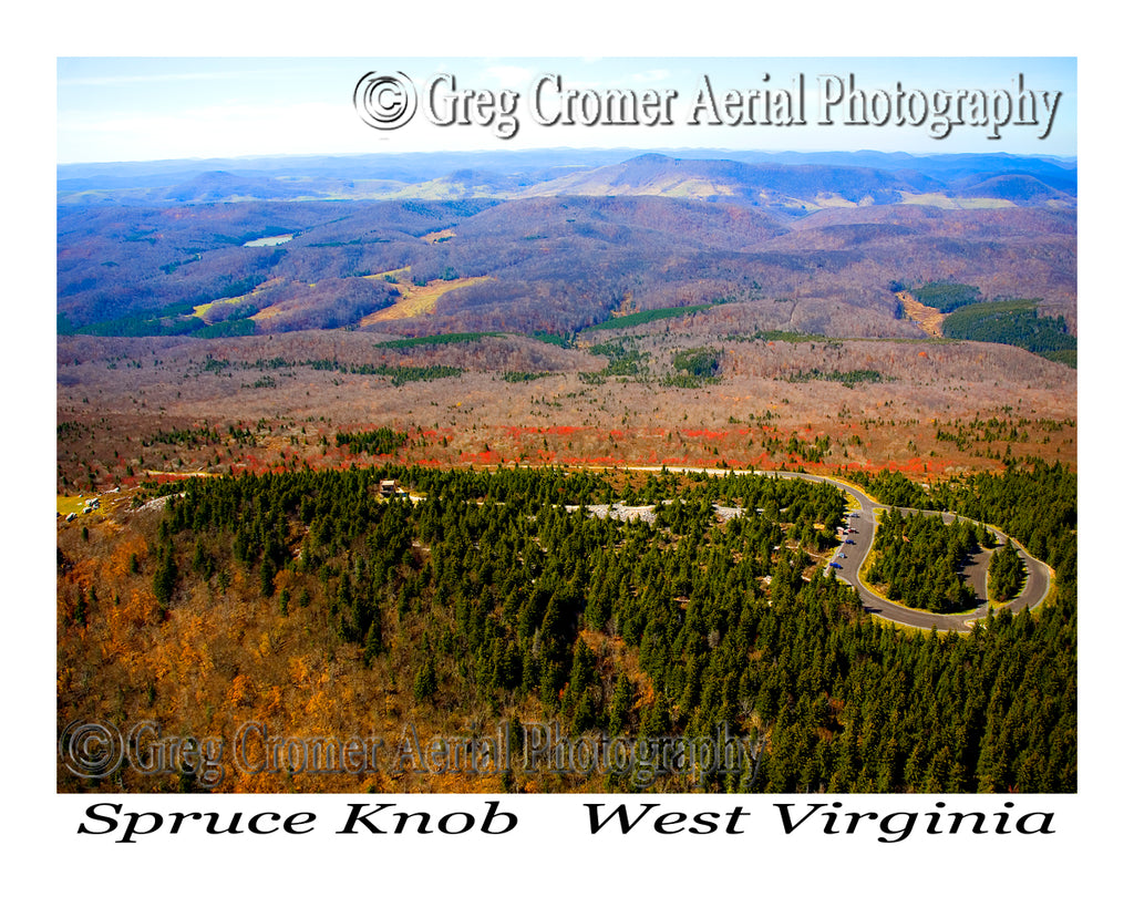 Aerial Photo of Spruce Knob, WV