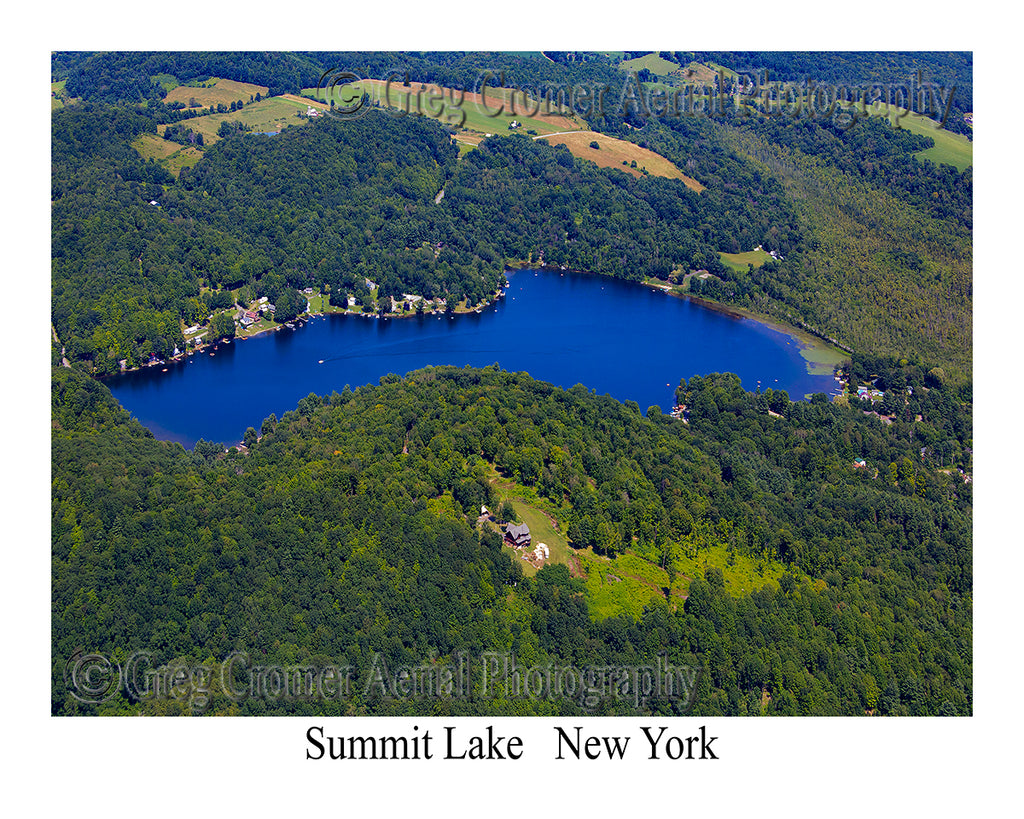 Aerial Photo of Summit Lake, New York