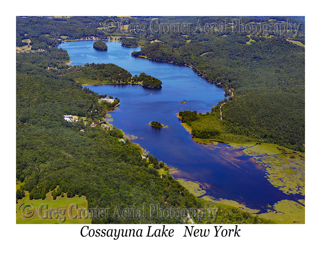 Aerial Photo of Cossayuna Lake, New York