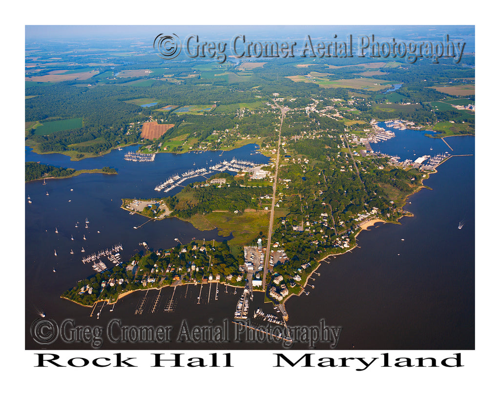 Aerial Photo of Rock Hall, Maryland