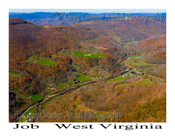 Aerial Photo of Job, West Virginia