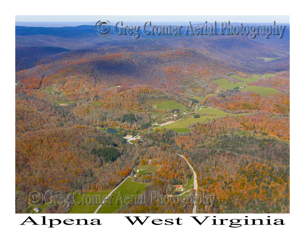 Aerial Photo of Alpena, West Virginia