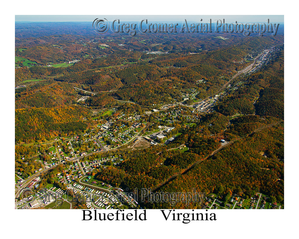 Aerial Photo of Bluefield, Virginia