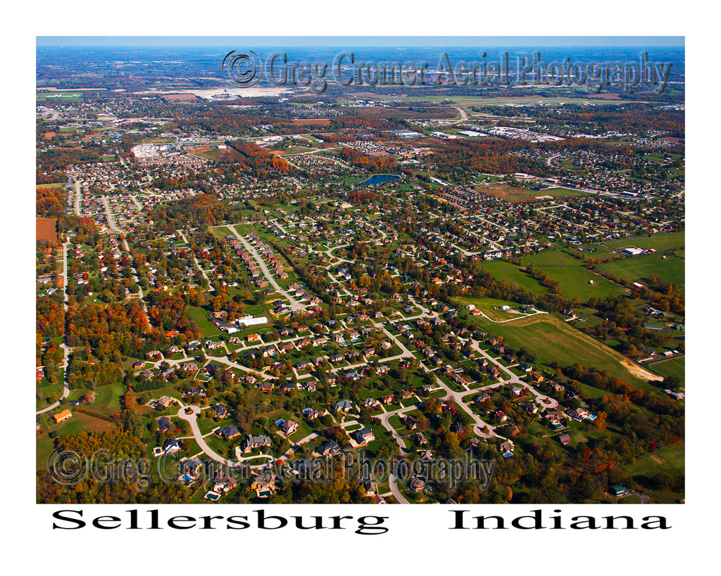 Aerial Photo of Sellersburg, Indiana