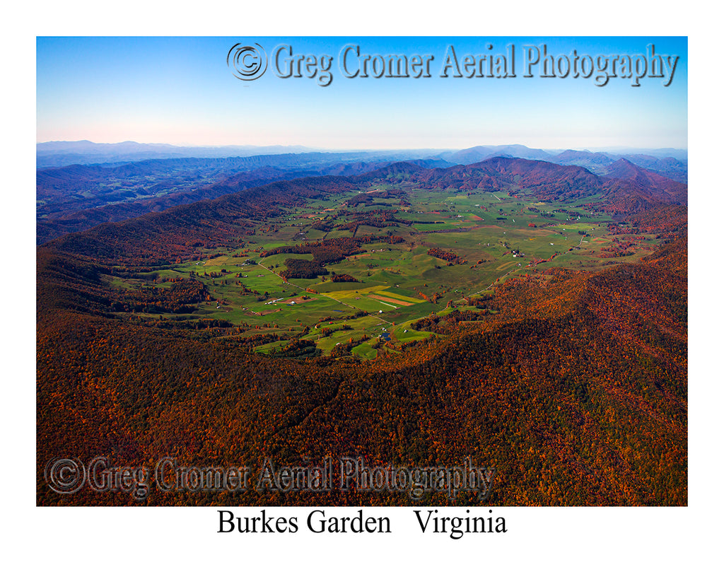 Aerial Photo of Burkes Garden, Virginia