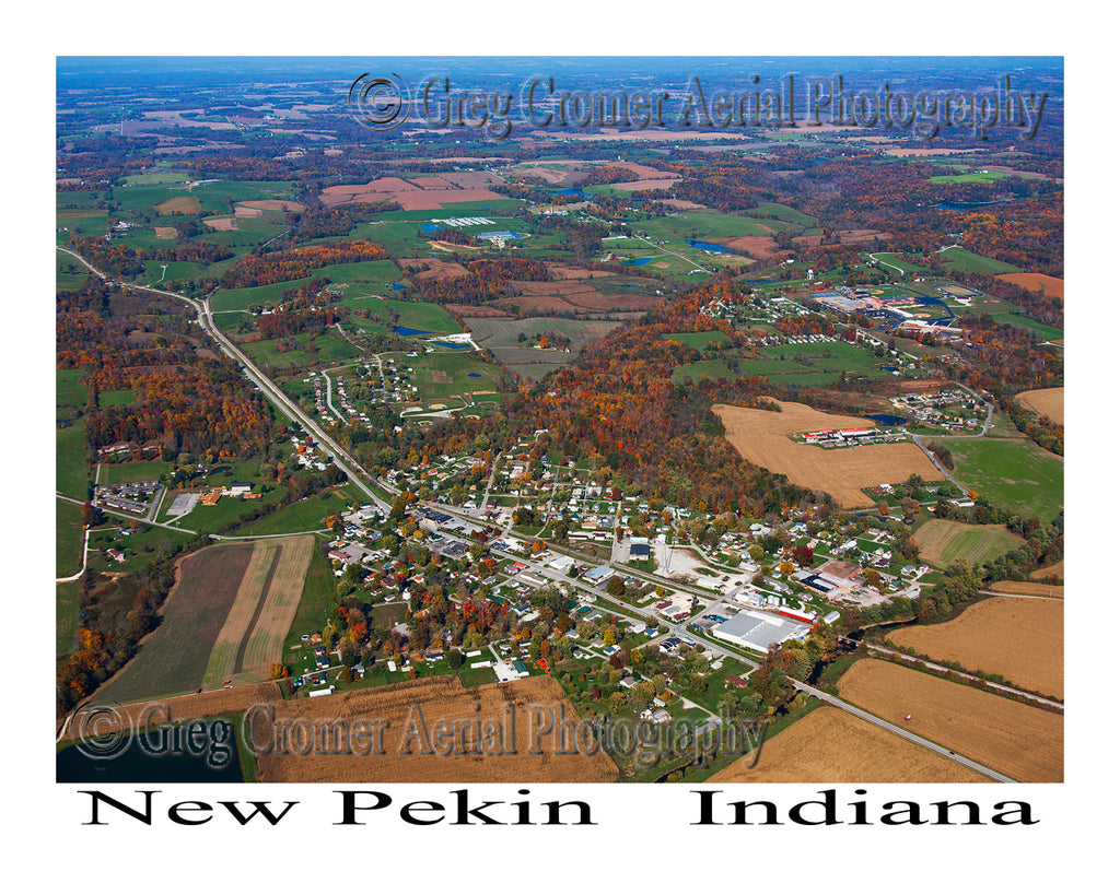 Aerial Photo of New Pekin, Indiana