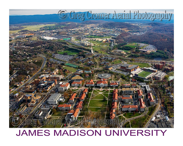 Aerial Photo of James Madison University - Harrisonburg, Virginia