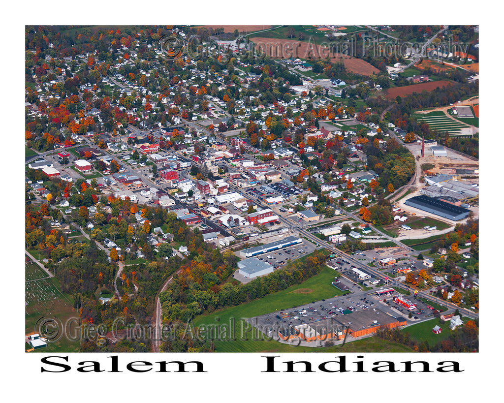 Aerial Photo of Salem, Indiana