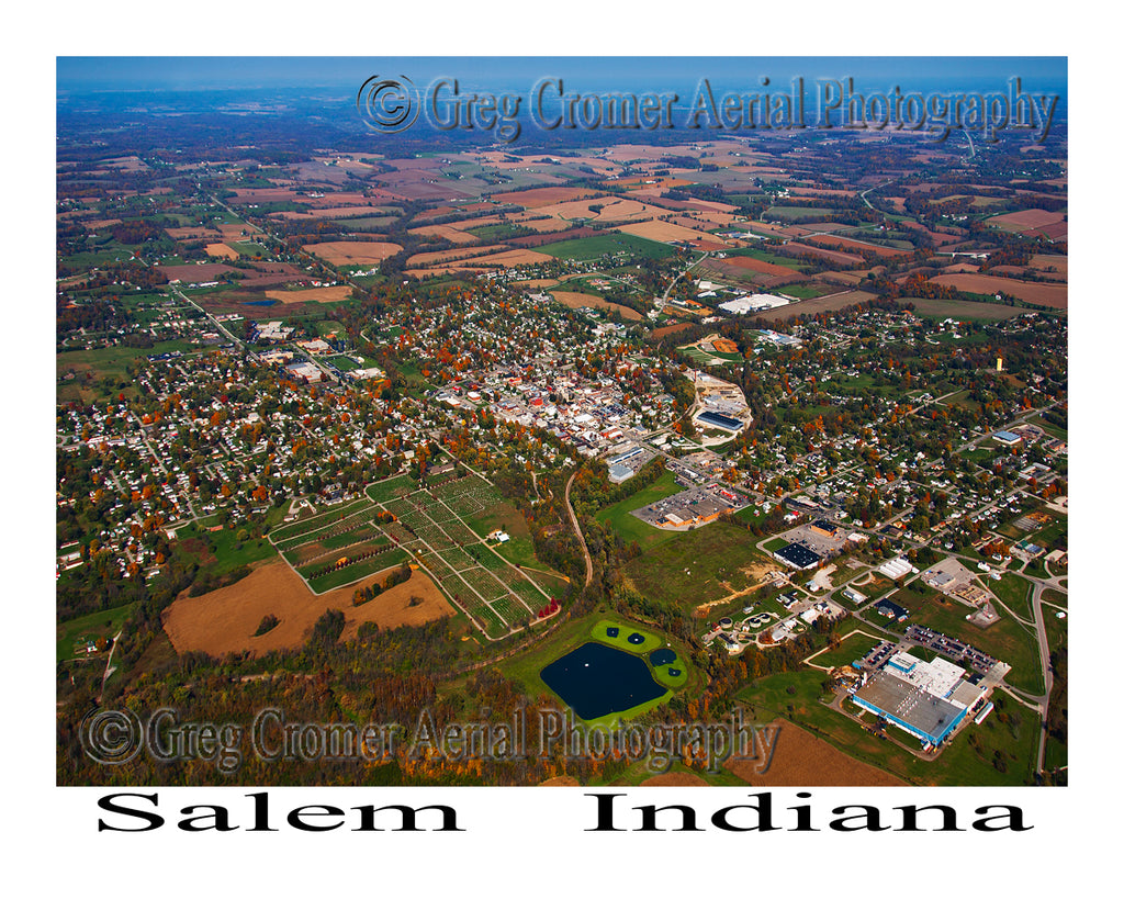 Aerial Photo of Salem, Indiana