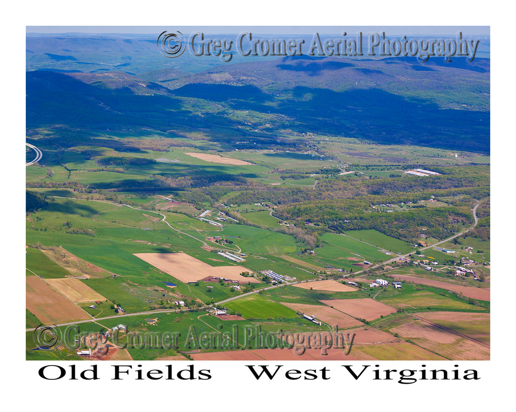 Aerial Photo of Old Fields, West Virginia