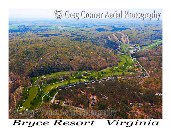Aerial Photo of Bryce Resort - Bayse, Virginia