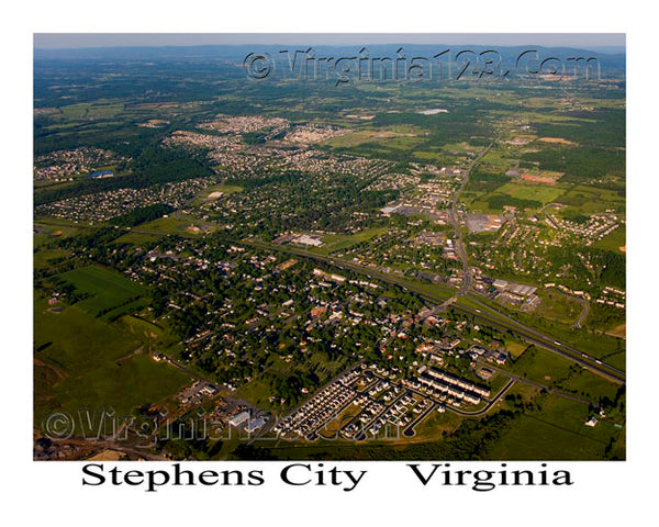 Aerial Photo of Stephens City, Virginia