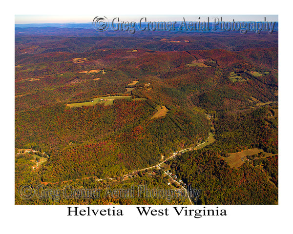 Aerial Photo of Helvetia, West Virginia – America from the Sky