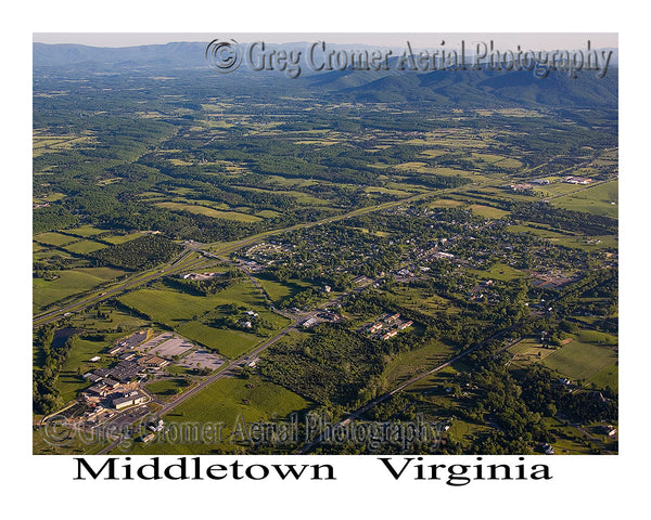 Aerial Photo of Middletown, Virginia