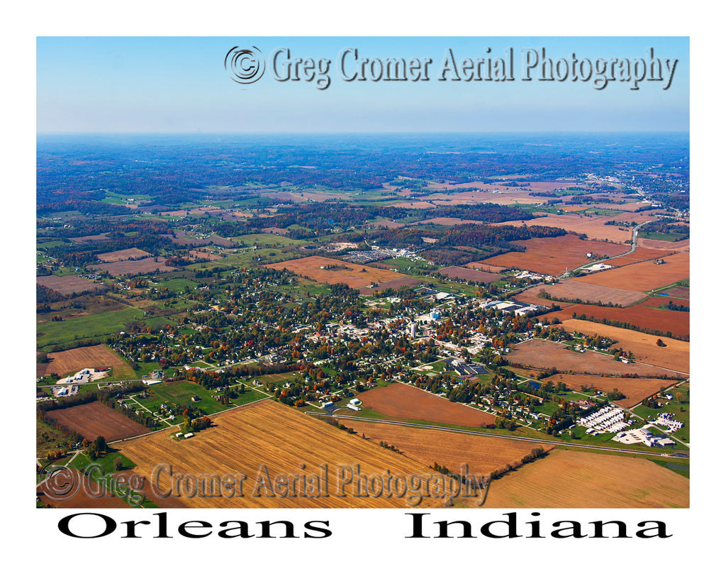 Aerial Photo of Orleans, Indiana