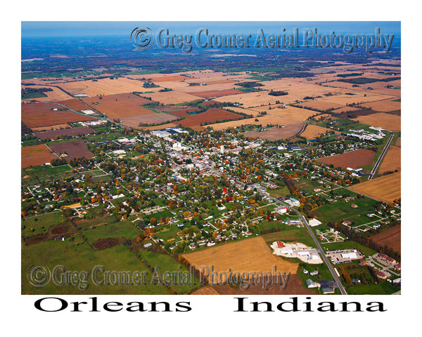 Aerial Photo of Orleans, Indiana