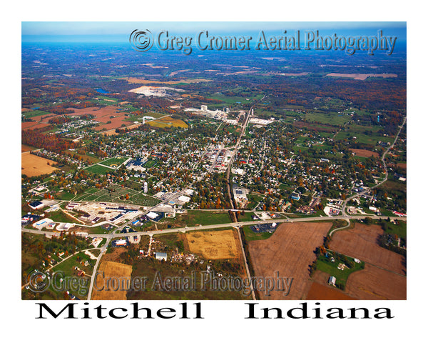 Aerial Photo of Mitchell, Indiana