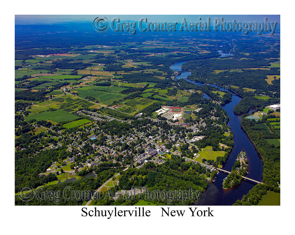 Aerial Photo of Schuylerville, New York