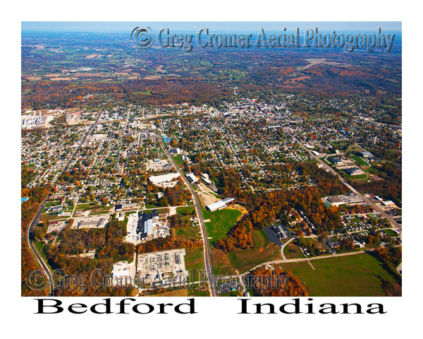 Aerial Photo of Bedford, Indiana