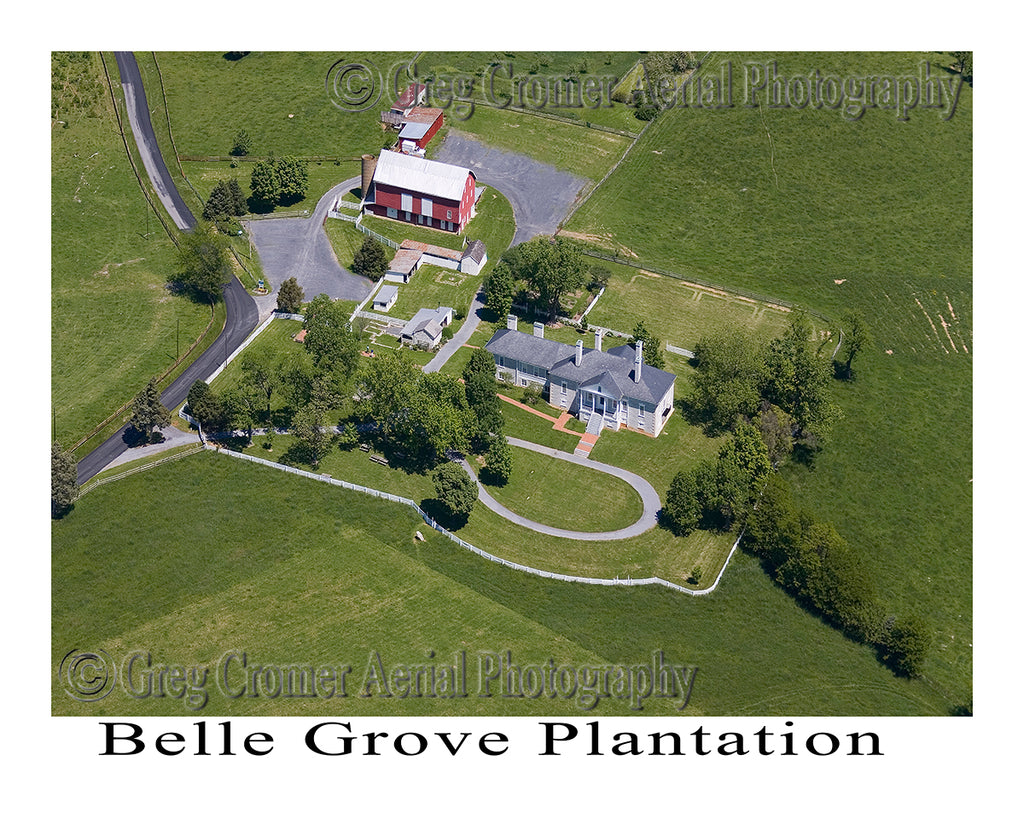 Aerial Photo of Belle Grove Plantation - Middletown, Virginia