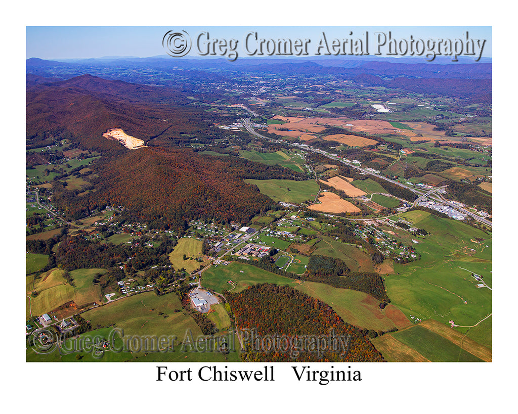 Aerial Photo of Fort Chiswell, Virginia