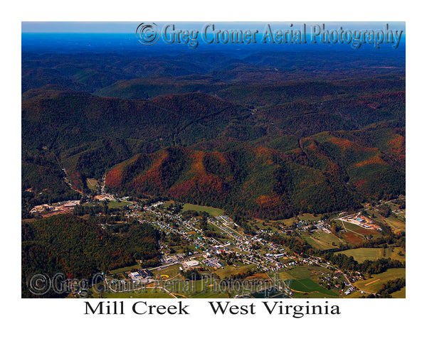 Aerial Photo of Mill Creek, West Virginia