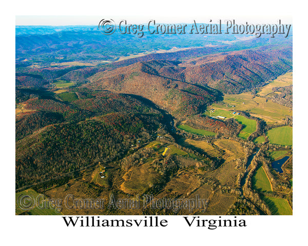 Aerial Photo of Williamsville, Virginia