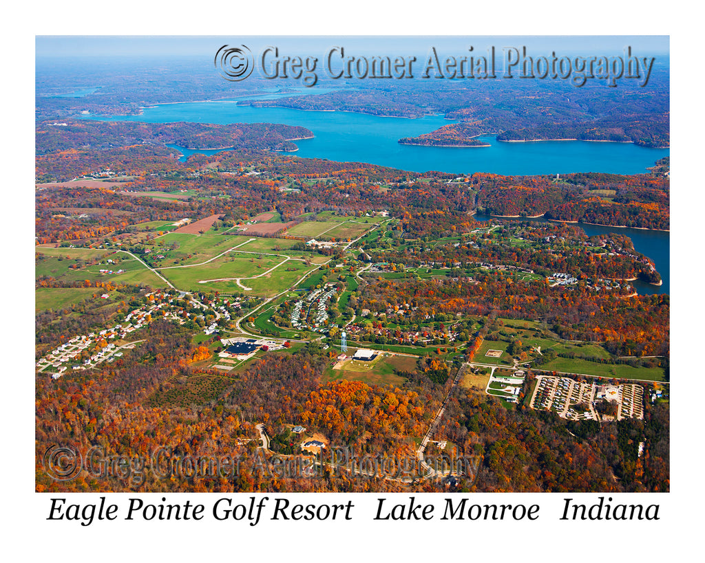 Aerial Photo of Eagle Pointe Golf Resort - Lake Monroe, Indiana
