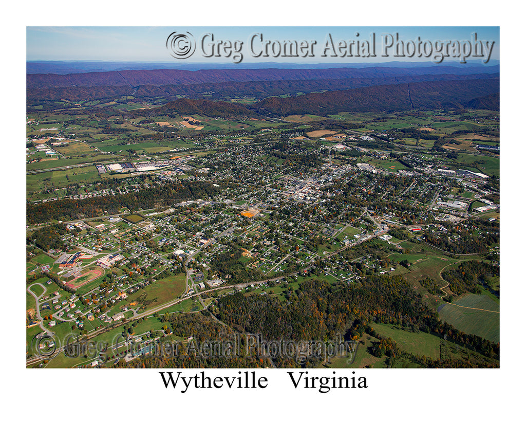 Aerial Photo of Wytheville, Virginia