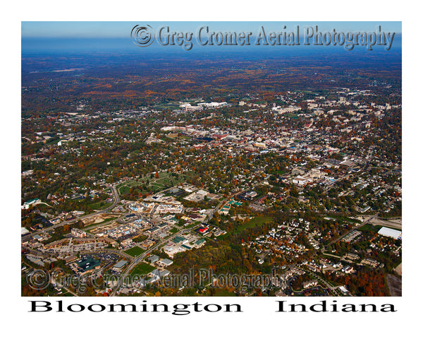 Aerial Photo of Bloomington, Indiana