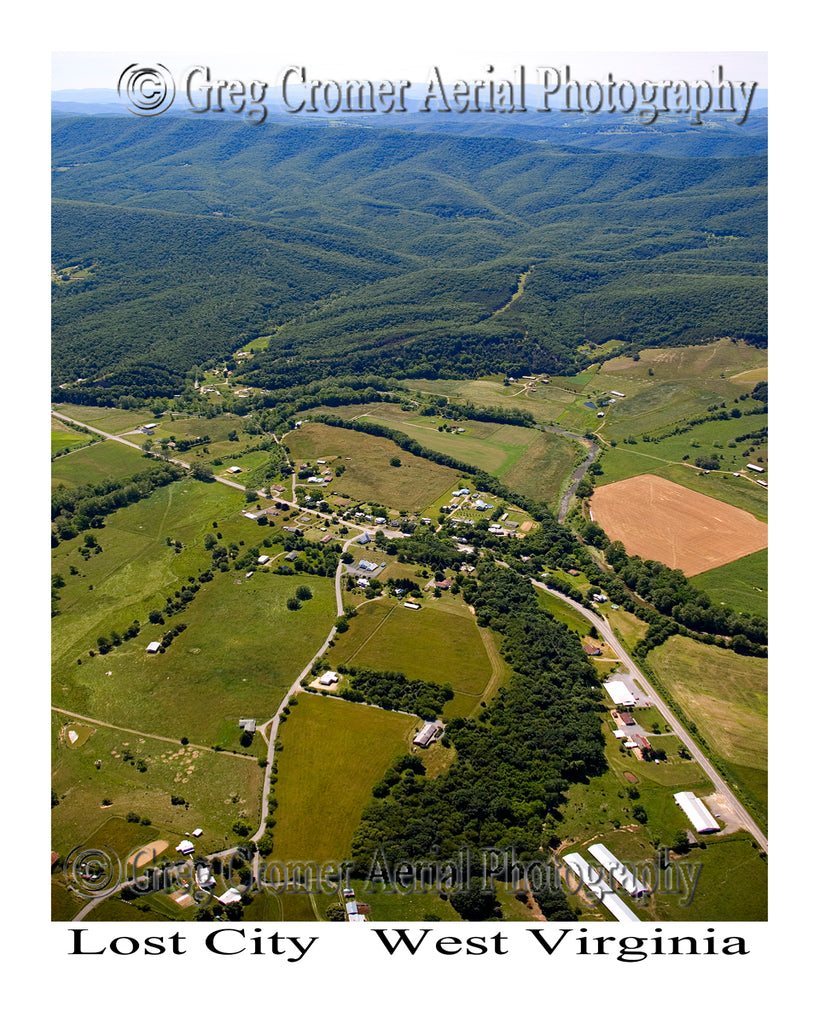 Aerial Photo of Lost City, West Virginia