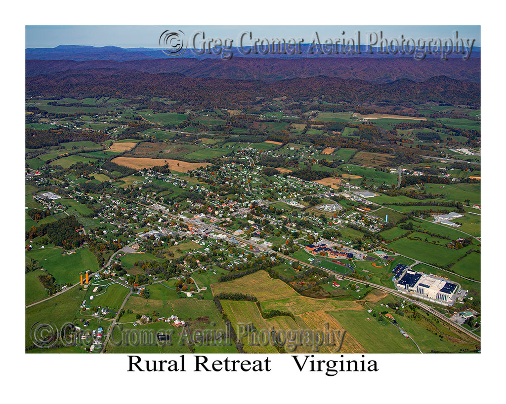 Aerial Photo of Rural Retreat, Virginia