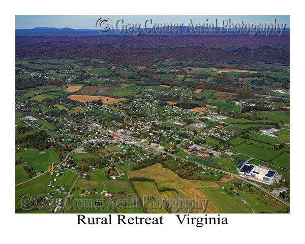 Aerial Photo of Rural Retreat, Virginia