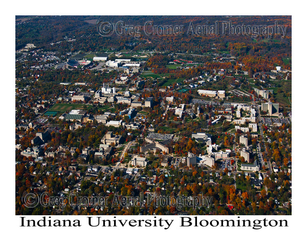 Aerial Photo of Indiana University Bloomington, - Bloomington, Indiana