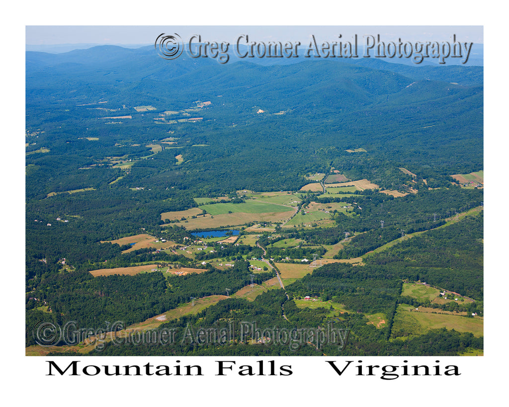 Aerial Photo of Mountain Falls, Virginia