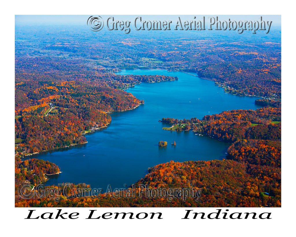 Aerial Photo of Lake Lemon, Indiana