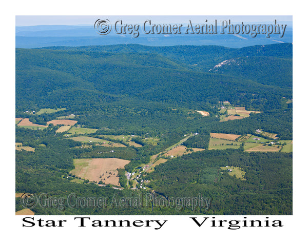 Aerial Photo of Star Tannery, Virginia