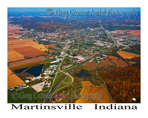 Aerial Photo of Martinsville, Indiana