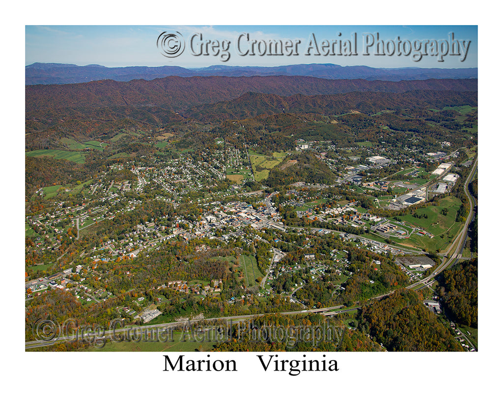 Aerial Photo of Marion, Virginia
