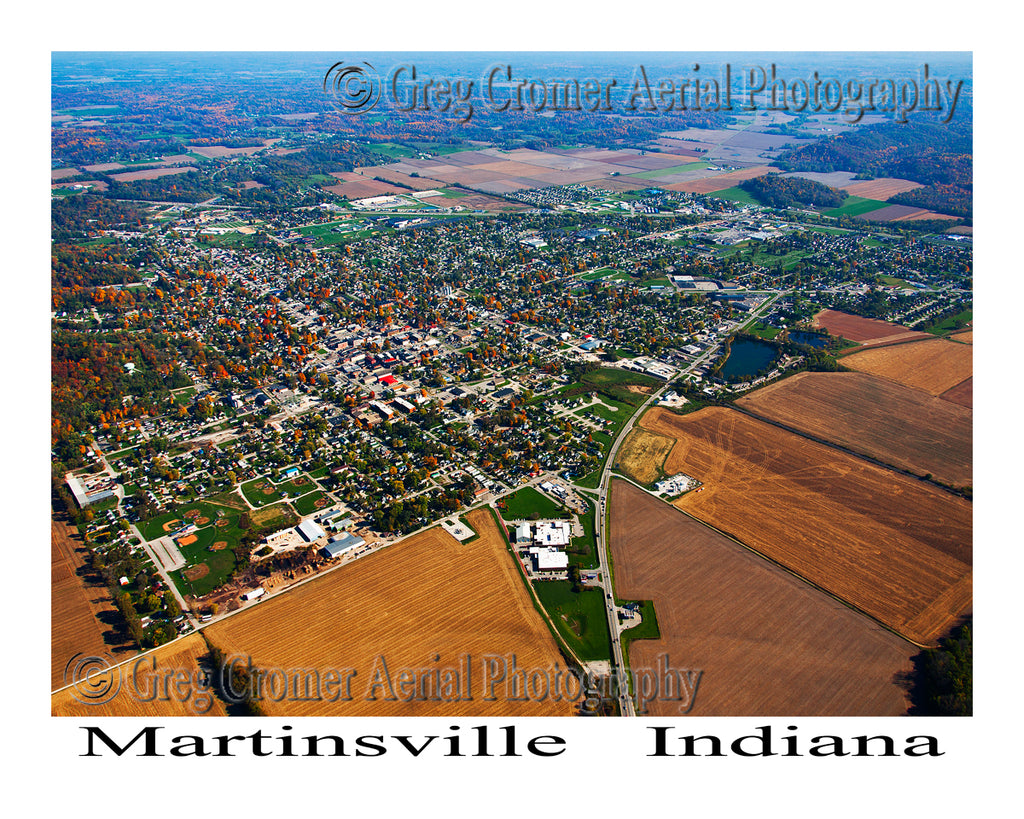 Aerial Photo of Martinsville, Indiana