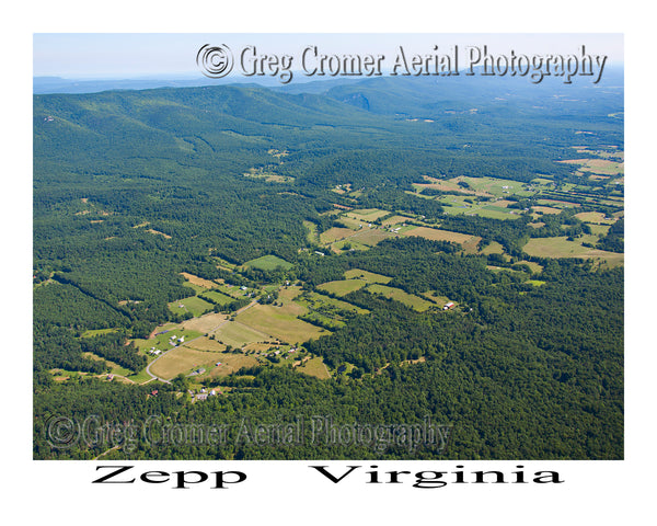 Aerial Photo of Zepp, Virginia