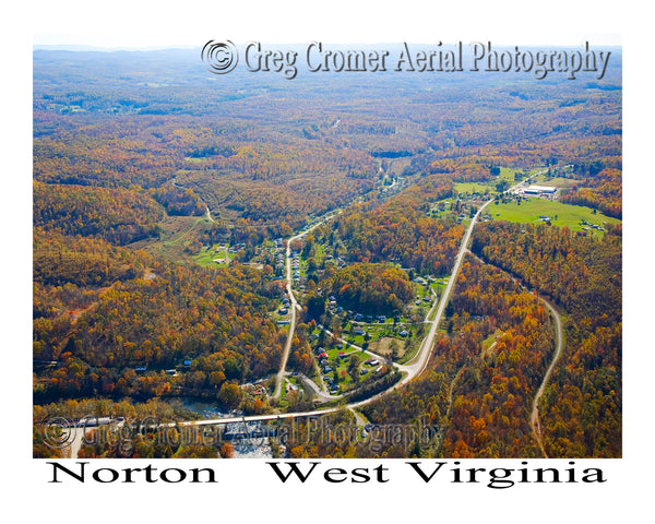 Aerial Photo of Norton, West Virginia