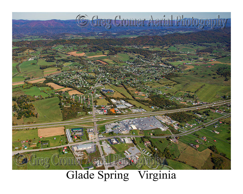 Aerial Photo of Glade Spring, Virginia